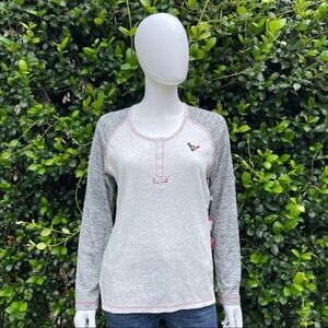NWT Nike ANTIGUA NFL Team Apparel Houston Texans Waffle Thermal Top